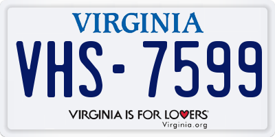 VA license plate VHS7599