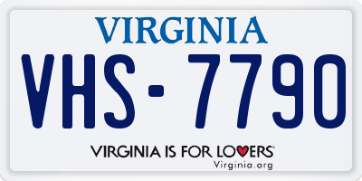 VA license plate VHS7790