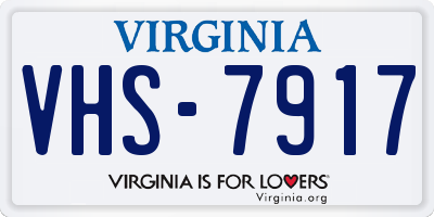 VA license plate VHS7917