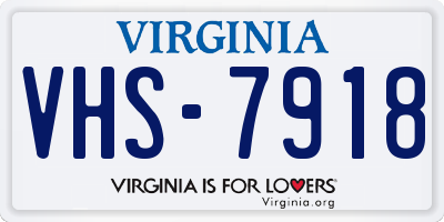 VA license plate VHS7918