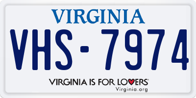 VA license plate VHS7974