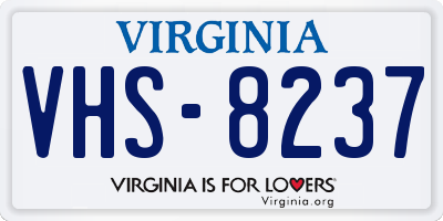 VA license plate VHS8237