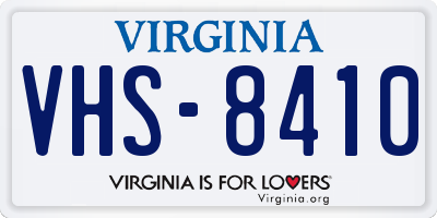 VA license plate VHS8410