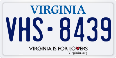 VA license plate VHS8439