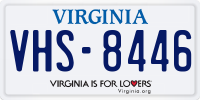 VA license plate VHS8446