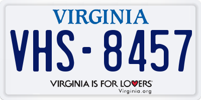 VA license plate VHS8457