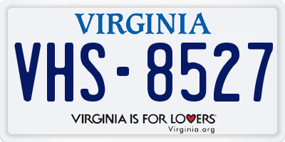 VA license plate VHS8527