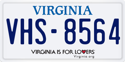VA license plate VHS8564