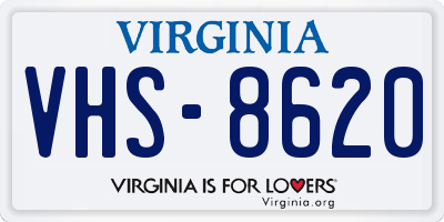 VA license plate VHS8620