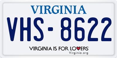VA license plate VHS8622