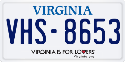 VA license plate VHS8653