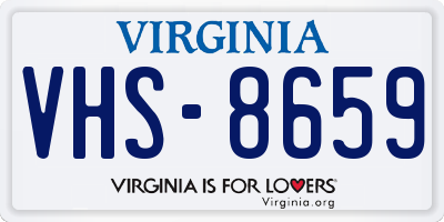 VA license plate VHS8659