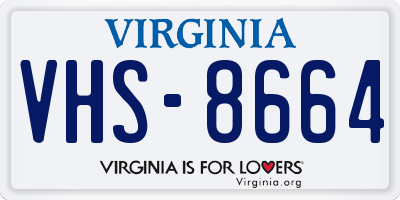 VA license plate VHS8664