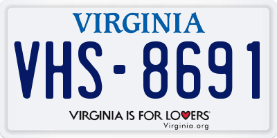 VA license plate VHS8691