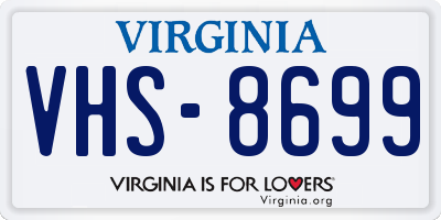 VA license plate VHS8699