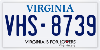 VA license plate VHS8739