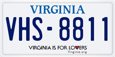 VA license plate VHS8811
