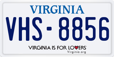 VA license plate VHS8856