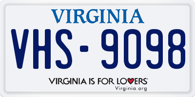 VA license plate VHS9098