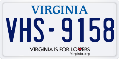 VA license plate VHS9158