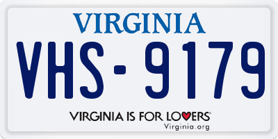 VA license plate VHS9179