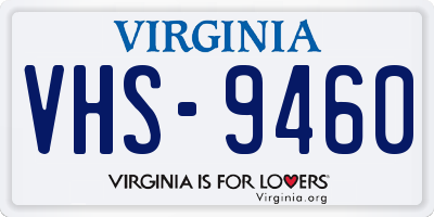 VA license plate VHS9460
