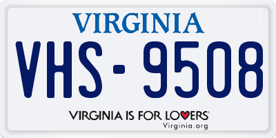 VA license plate VHS9508