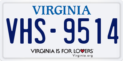 VA license plate VHS9514