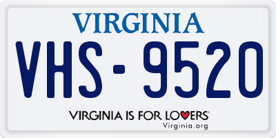 VA license plate VHS9520