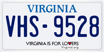VA license plate VHS9528