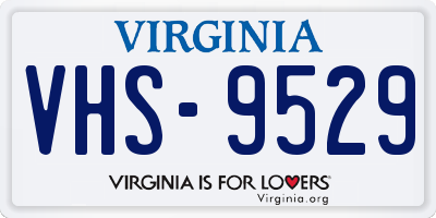 VA license plate VHS9529