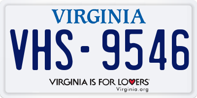 VA license plate VHS9546