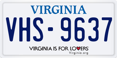 VA license plate VHS9637