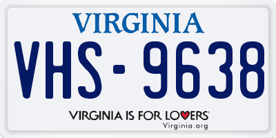 VA license plate VHS9638