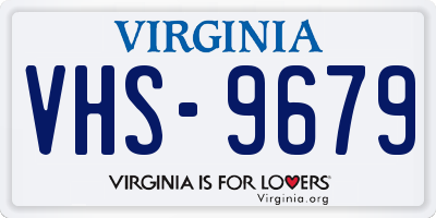 VA license plate VHS9679