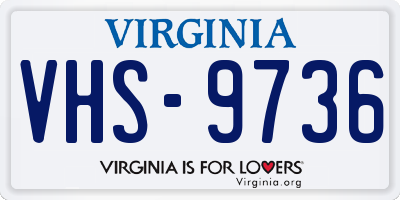 VA license plate VHS9736