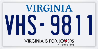 VA license plate VHS9811