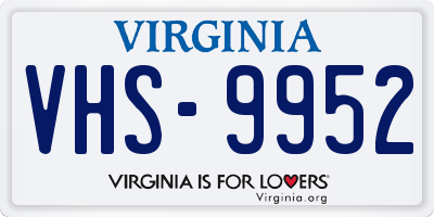 VA license plate VHS9952