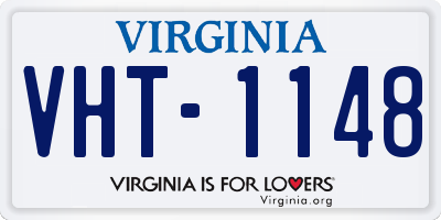 VA license plate VHT1148