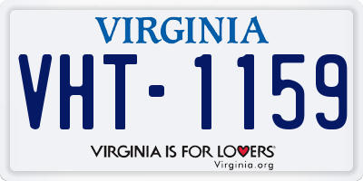 VA license plate VHT1159