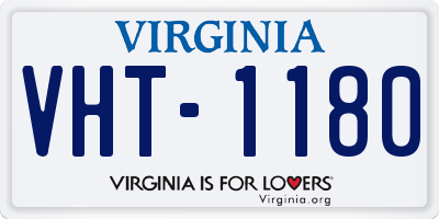 VA license plate VHT1180
