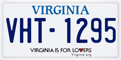 VA license plate VHT1295