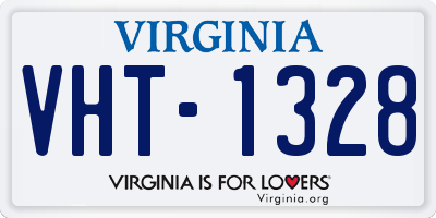 VA license plate VHT1328