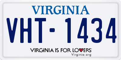 VA license plate VHT1434