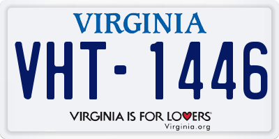 VA license plate VHT1446