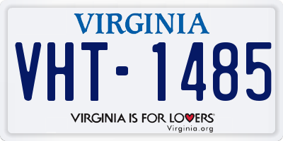 VA license plate VHT1485