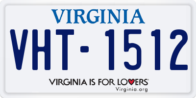 VA license plate VHT1512