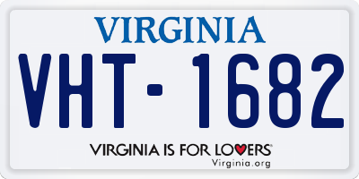 VA license plate VHT1682