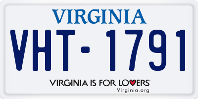 VA license plate VHT1791