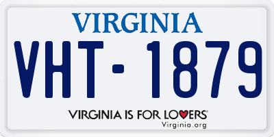 VA license plate VHT1879